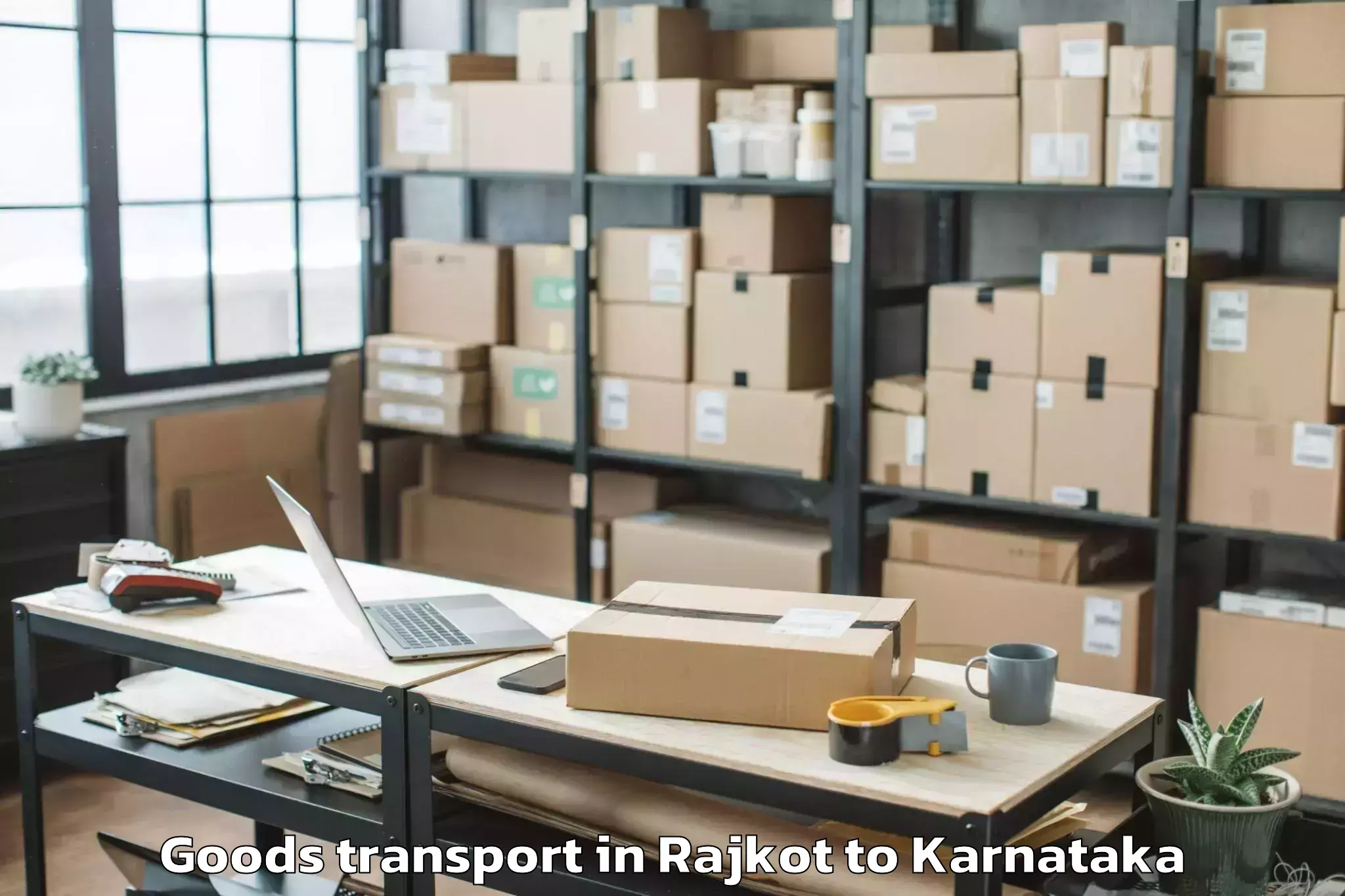 Rajkot to Mangalore University Mangalaga Goods Transport